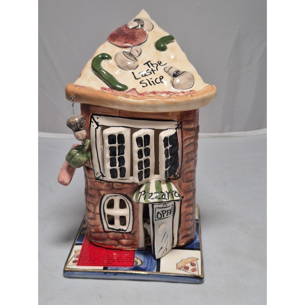 💥 Blue Sky Clayworks The Last Slice Pizzeria Vintage House Heather Goldminc